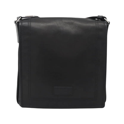 Bally Vintage Leather, Black, Leather, Shoulder Bag