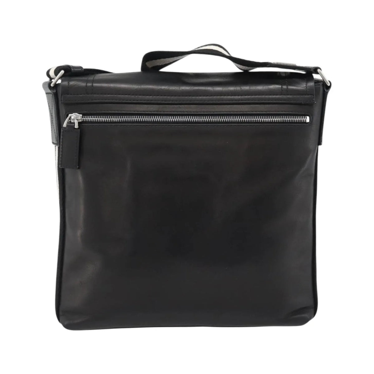 Bally Vintage Leather, Black, Leather, Shoulder Bag