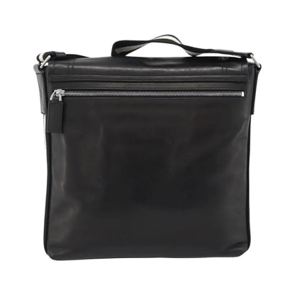 Bally Vintage Leather, Black, Leather, Shoulder Bag