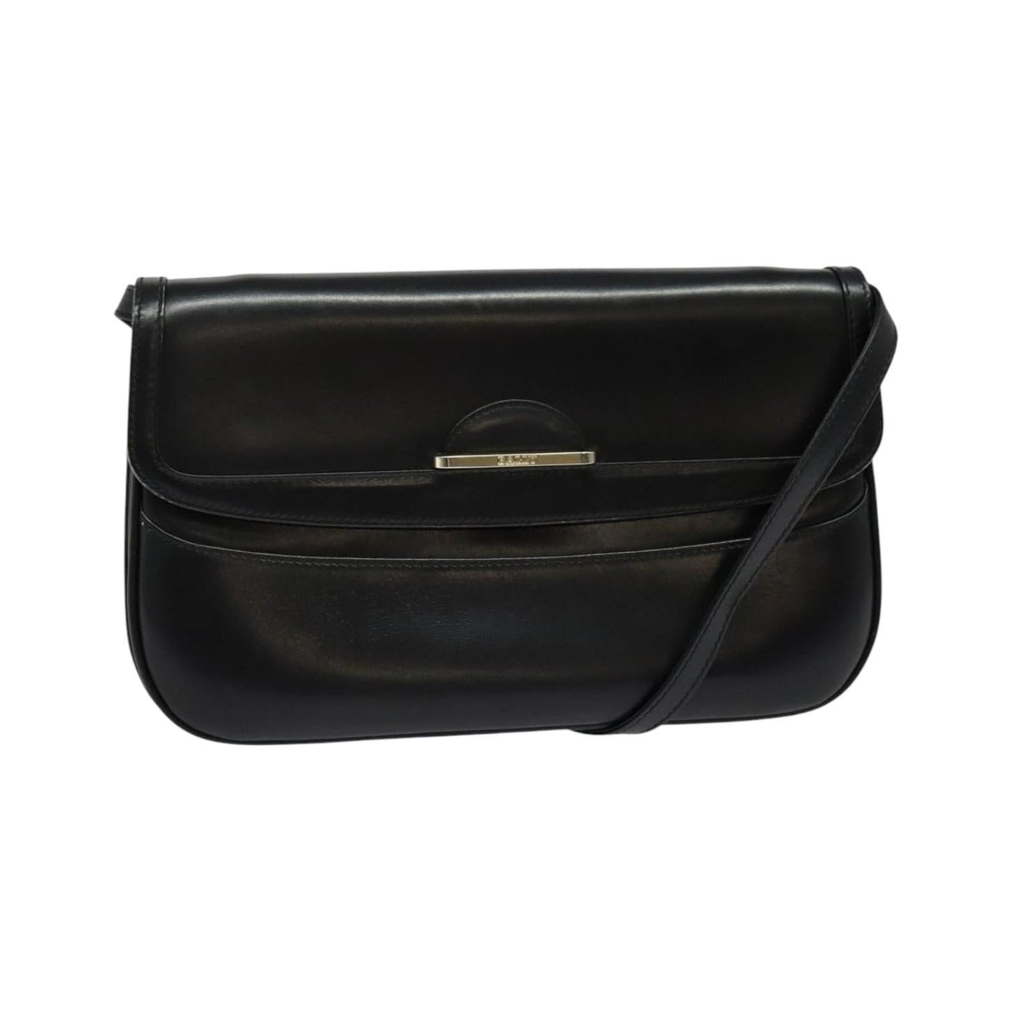 Bally Vintage Leather, Black, Leather, Shoulder Bag