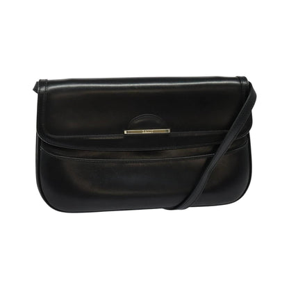 Bally Vintage Leather, Black, Leather, Shoulder Bag