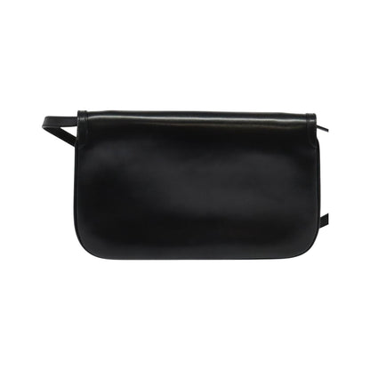Bally Vintage Leather, Black, Leather, Shoulder Bag