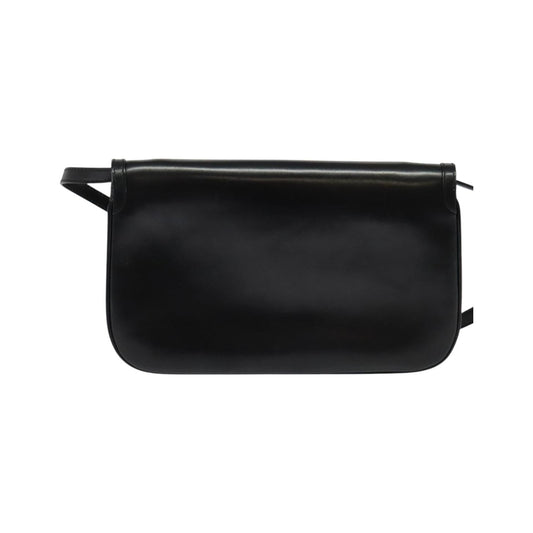 Bally Vintage Leather, Black, Leather, Shoulder Bag