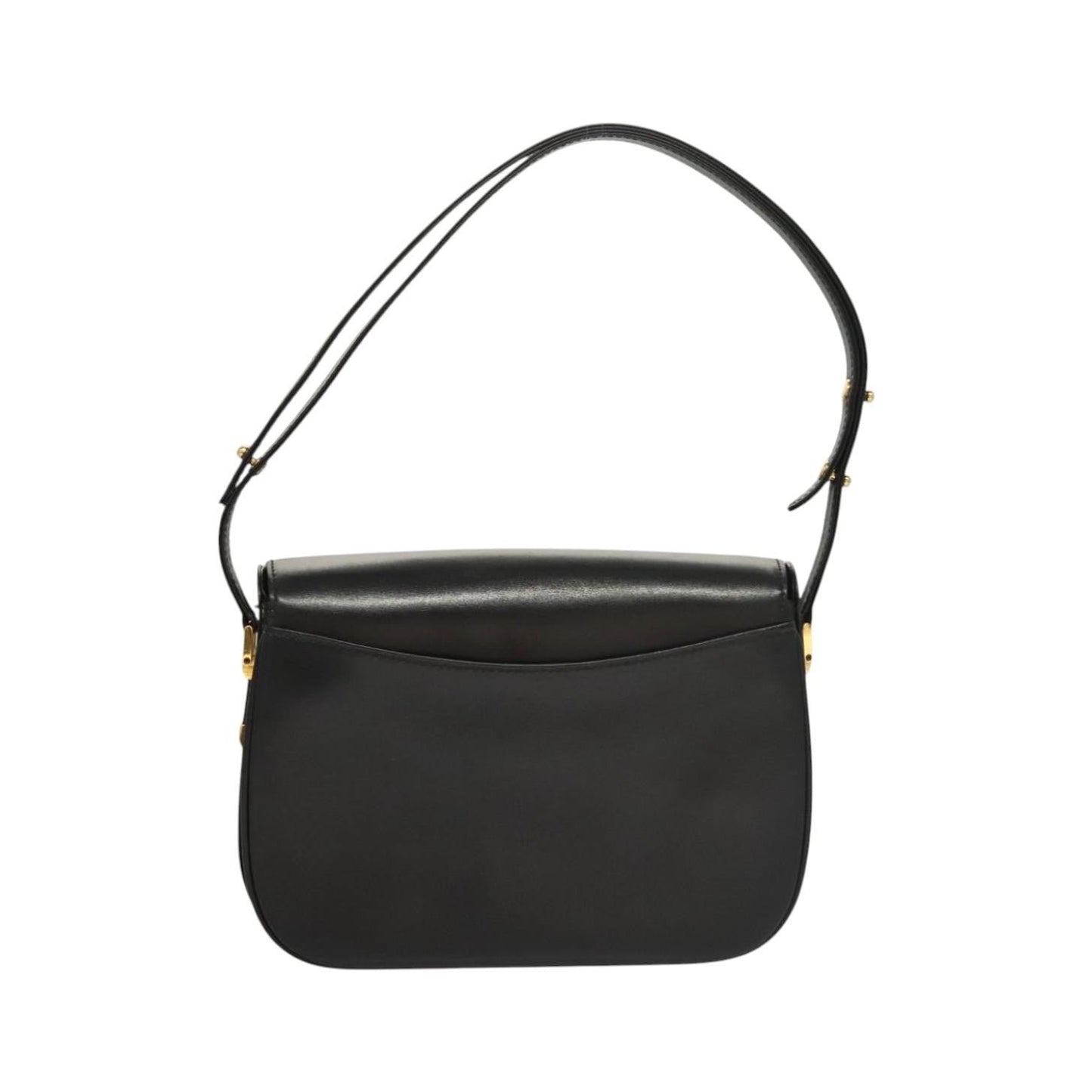 Bally Vintage Leather, Black, Leather, Shoulder Bag