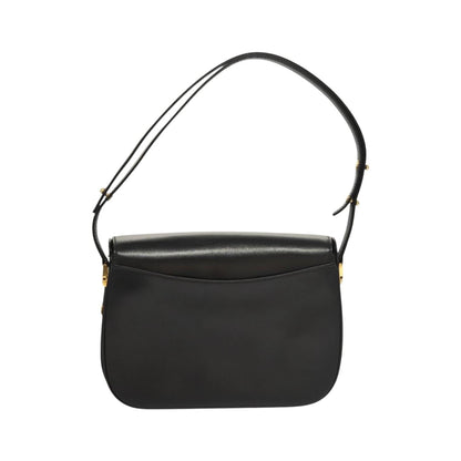 Bally Vintage Leather, Black, Leather, Shoulder Bag