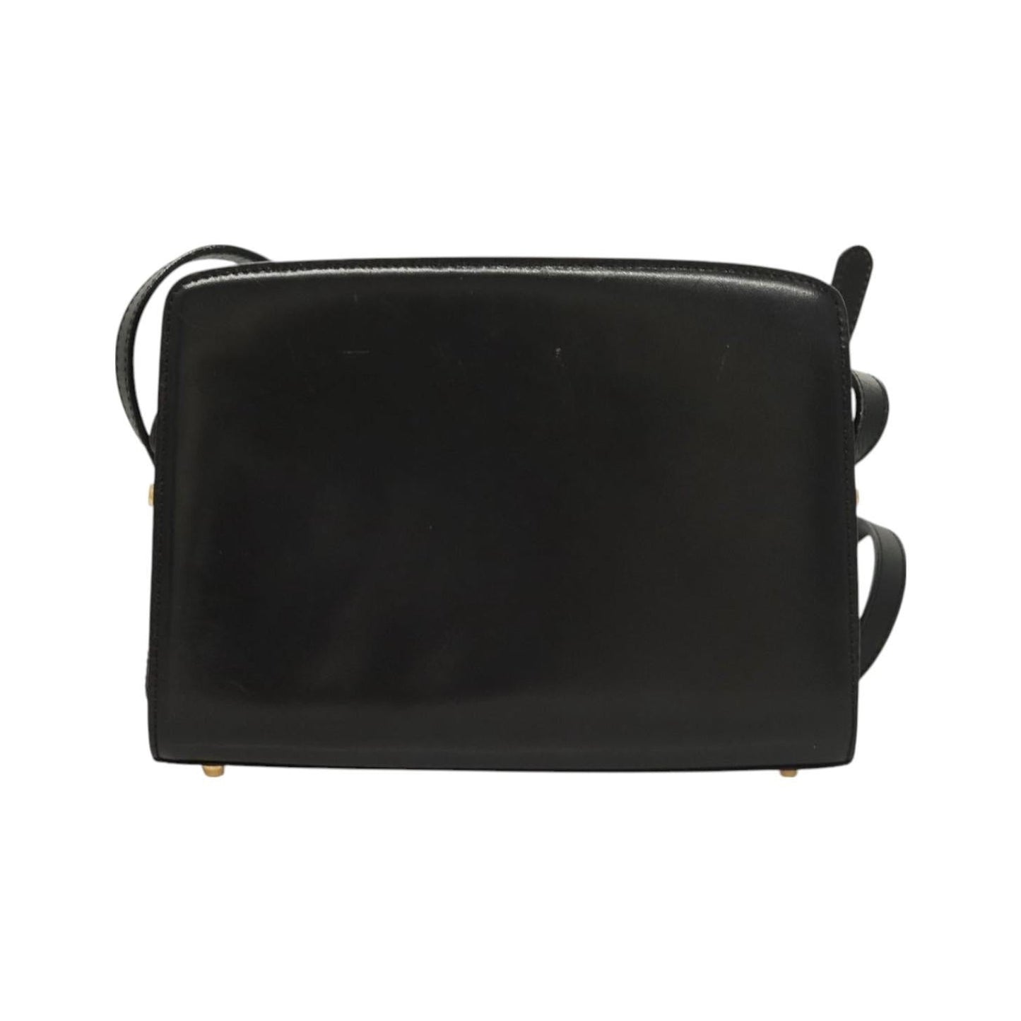 Bally Vintage Leather, Black, Leather, Shoulder Bag