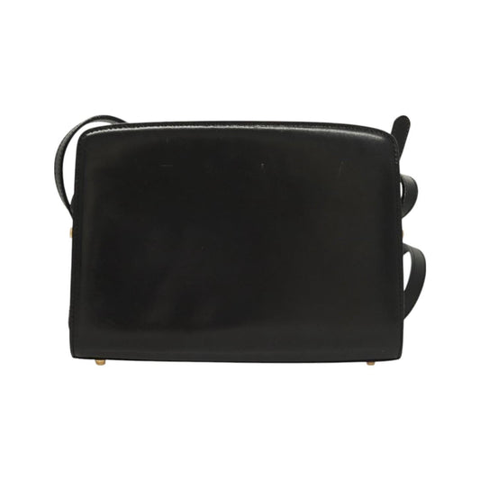 Bally Vintage Leather, Black, Leather, Shoulder Bag
