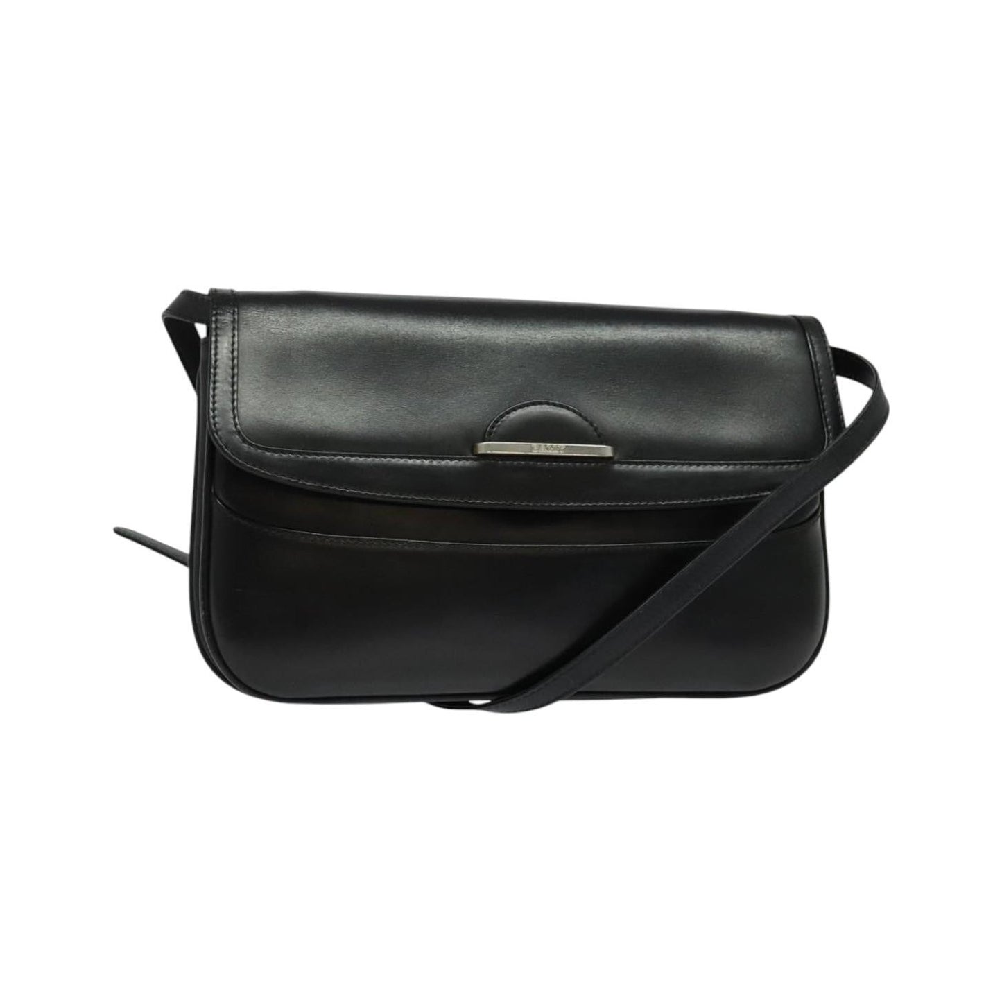 Bally Vintage Leather, Black, Leather, Shoulder Bag