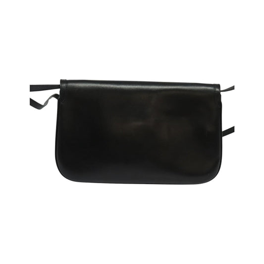 Bally Vintage Leather, Black, Leather, Shoulder Bag