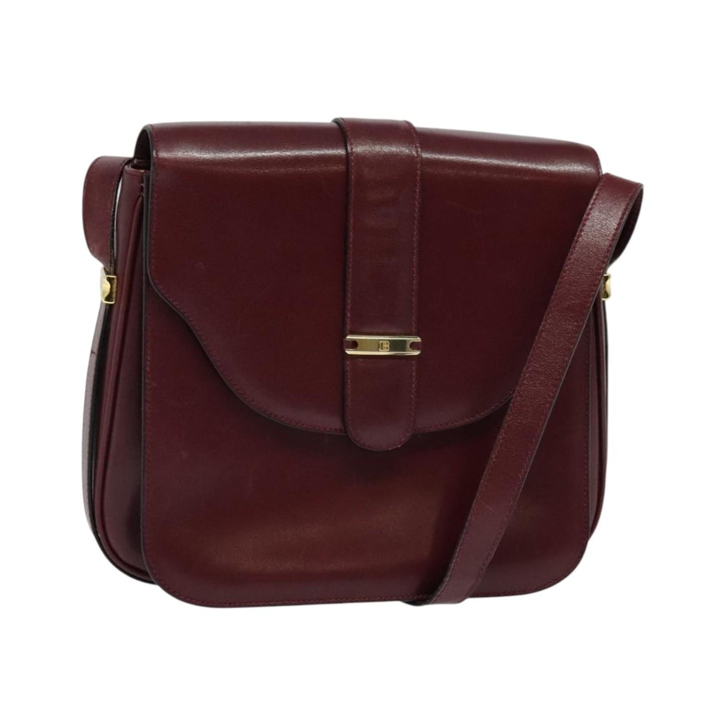 Bally Vintage Leather, Burgundy, Leather, Shoulder Bag