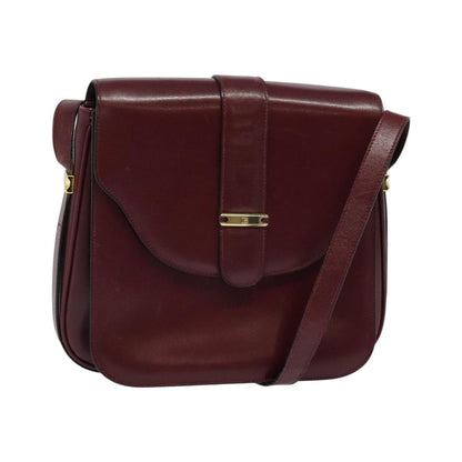 Bally Vintage Leather, Burgundy, Leather, Shoulder Bag