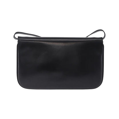 Bally Vintage Leather, Black, Leather, Shoulder Bag