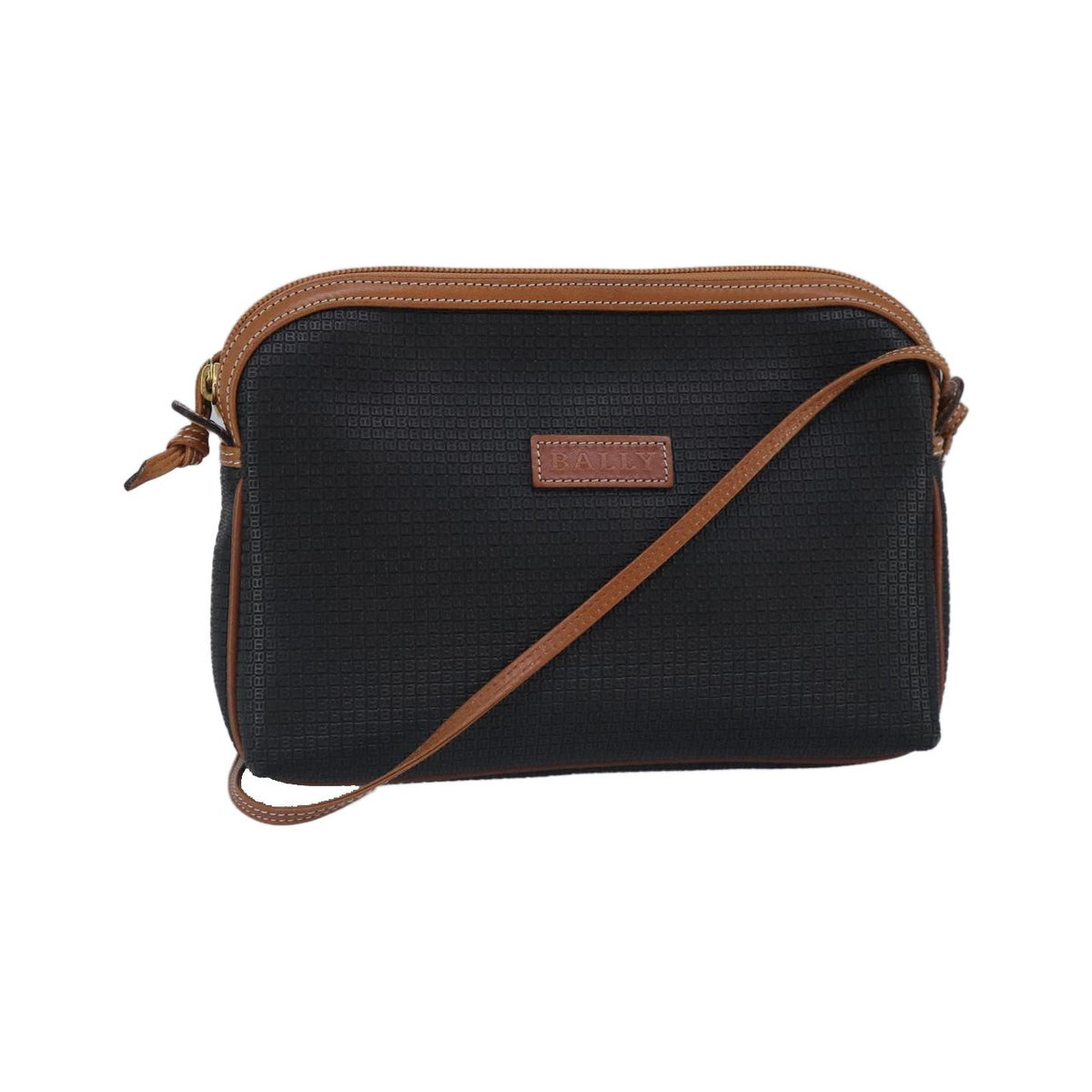 Bally Vintage Leather, Black, Leather, Shoulder Bag