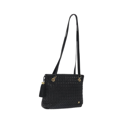 Bally Vintage Quilted leather, Black, Leather, Shoulder Bag