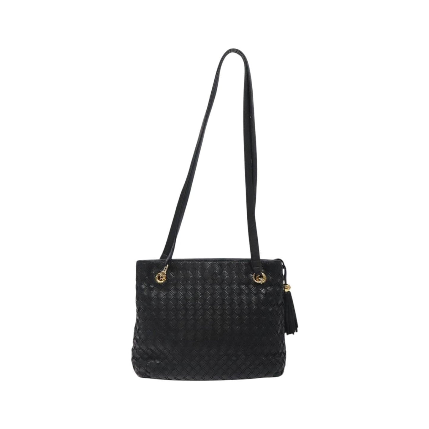 Bally Vintage Quilted leather, Black, Leather, Shoulder Bag