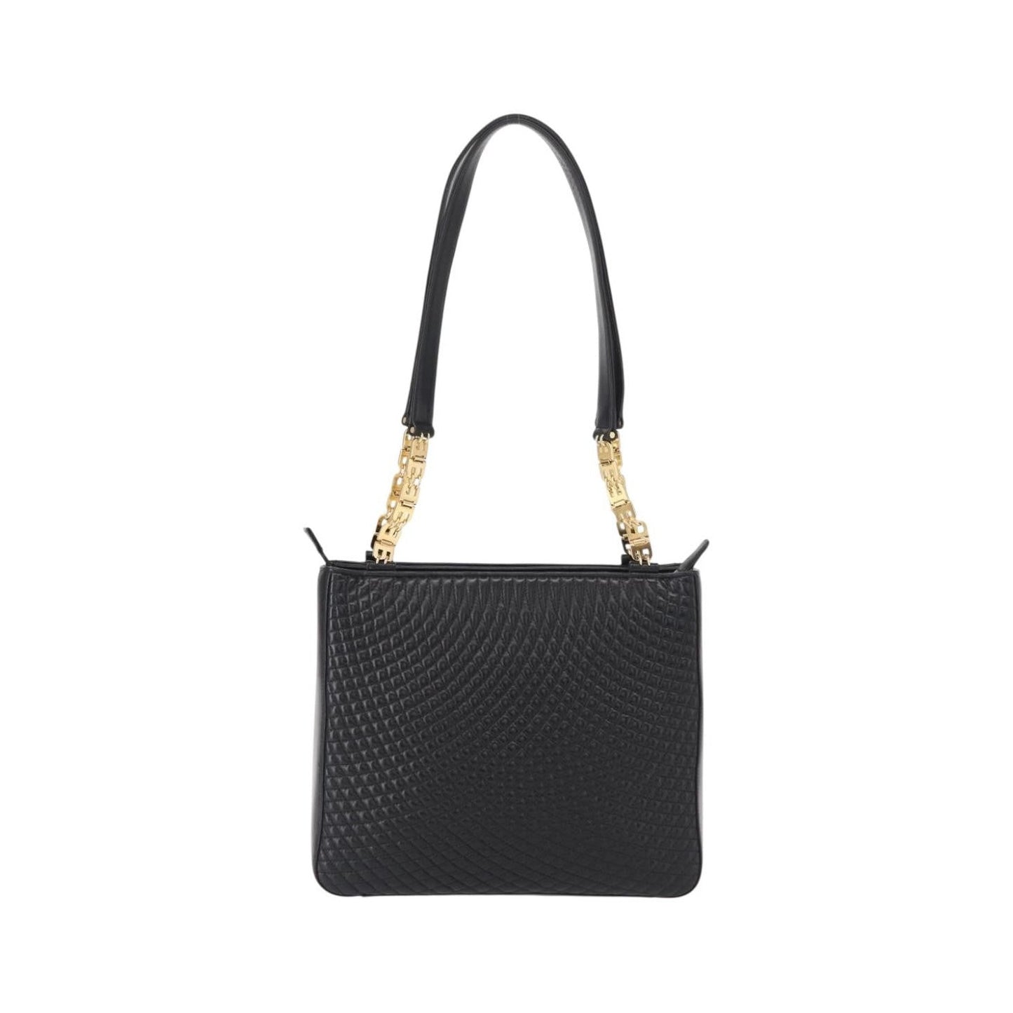 Bally Vintage Shoulder Bag Quilted leather, Black, Leather, Shoulder Bag