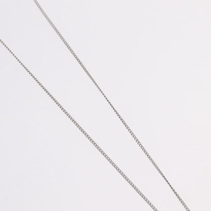 Christian Dior Vintage Logo Pendant Metal, Silver, Metal, Necklace