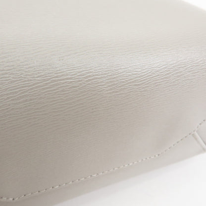 Celine Vertical Cabas Leather, Beige, Leather, Tote Bag