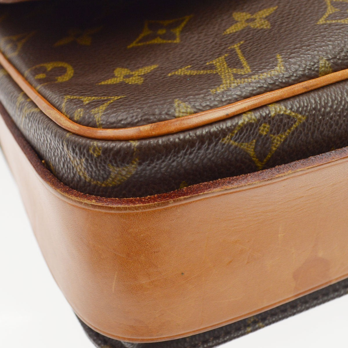 Louis Vuitton Cartouchiere Monogram Canvas, Brown, Canvas, Handbag