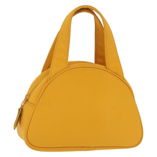 Saint Laurent Vintage Quilted Top Handle Bag Nylon, Yellow, Nylon, Handbag
