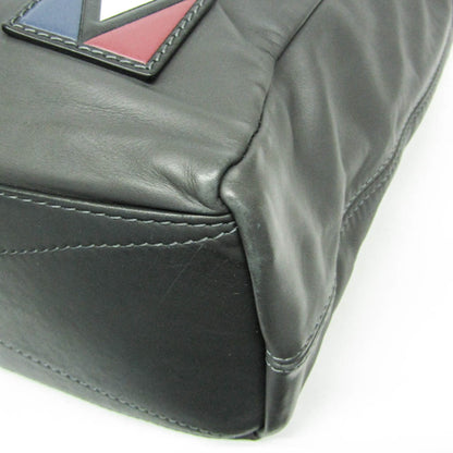 Louis Vuitton V Line Move Gaston Leather, Gray, Leather, Handbag