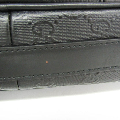 Gucci Convertible Briefcase Guccissima Leather, Black, Leather, Briefcase
