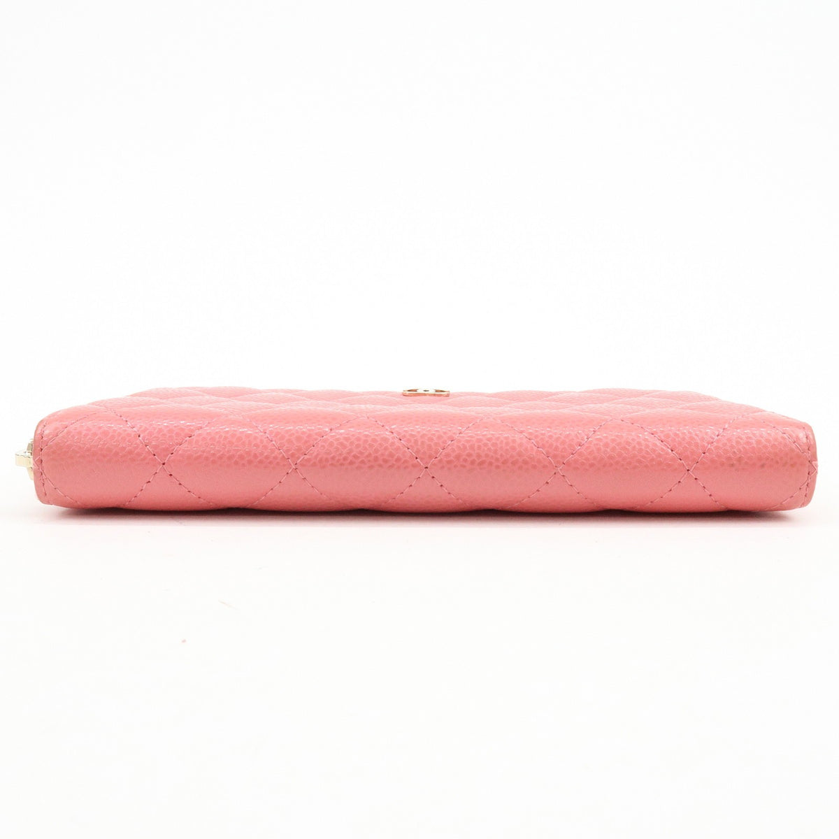Chanel Zip Around Organizer Quilted Caviar, Pink, Leather, Wallet