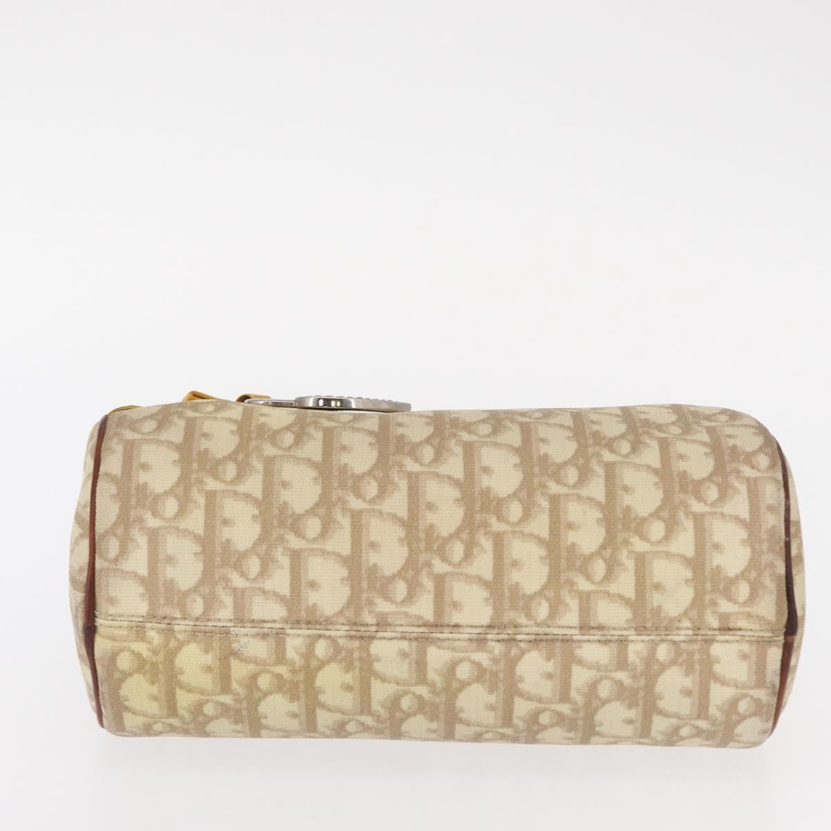 Christian Dior Vintage Trotter Romantique Diorissimo Coated Canvas, Beige, Canvas, Shoulder Bag