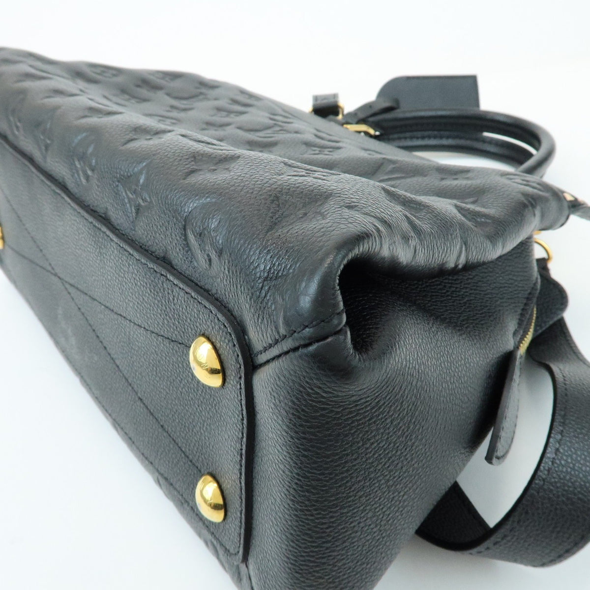 Louis Vuitton Vosges Whipstitch Monogram Empreinte Leather, Black, Leather, Handbag