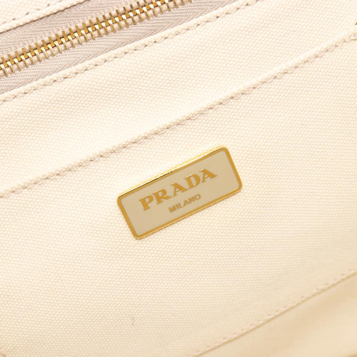 Prada Canapa Canvas, Beige, Canvas, Tote Bag