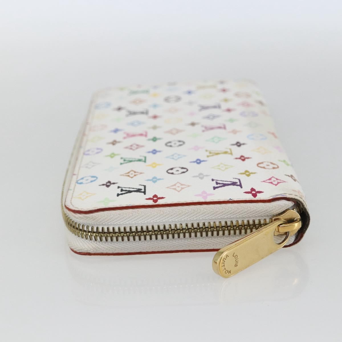 Louis Vuitton Zippy Wallet NM Murakami Multicolor White, Multicolour, Canvas, Wallet