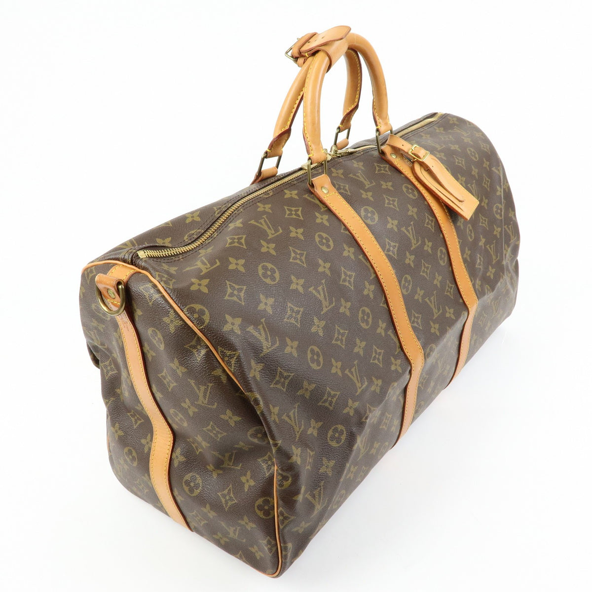 Louis Vuitton Keepall Bandouliere Monogram Canvas, Brown, Canvas, Travel Bag