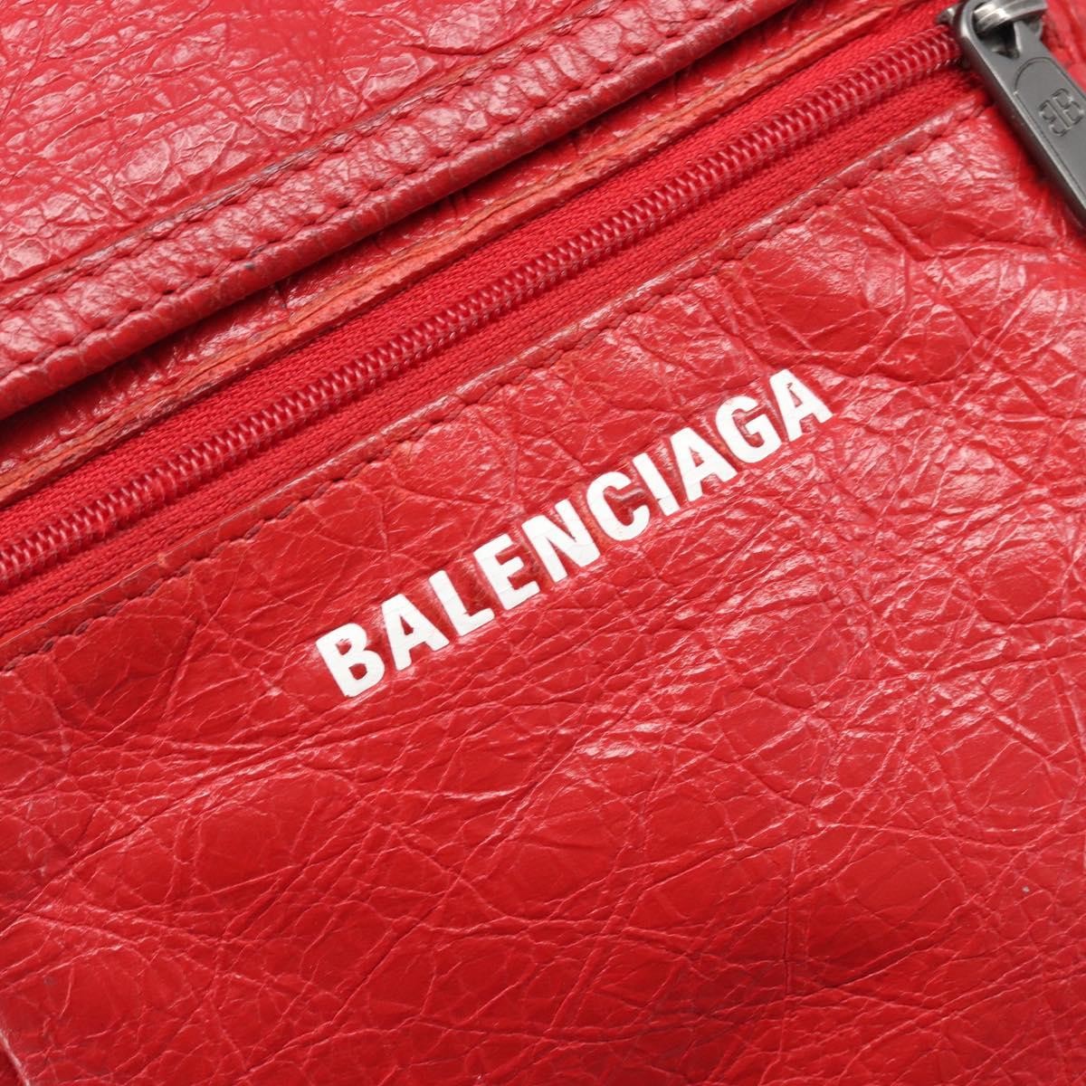 Balenciaga Explorer Leather, Red, Leather, Crossbody Bag