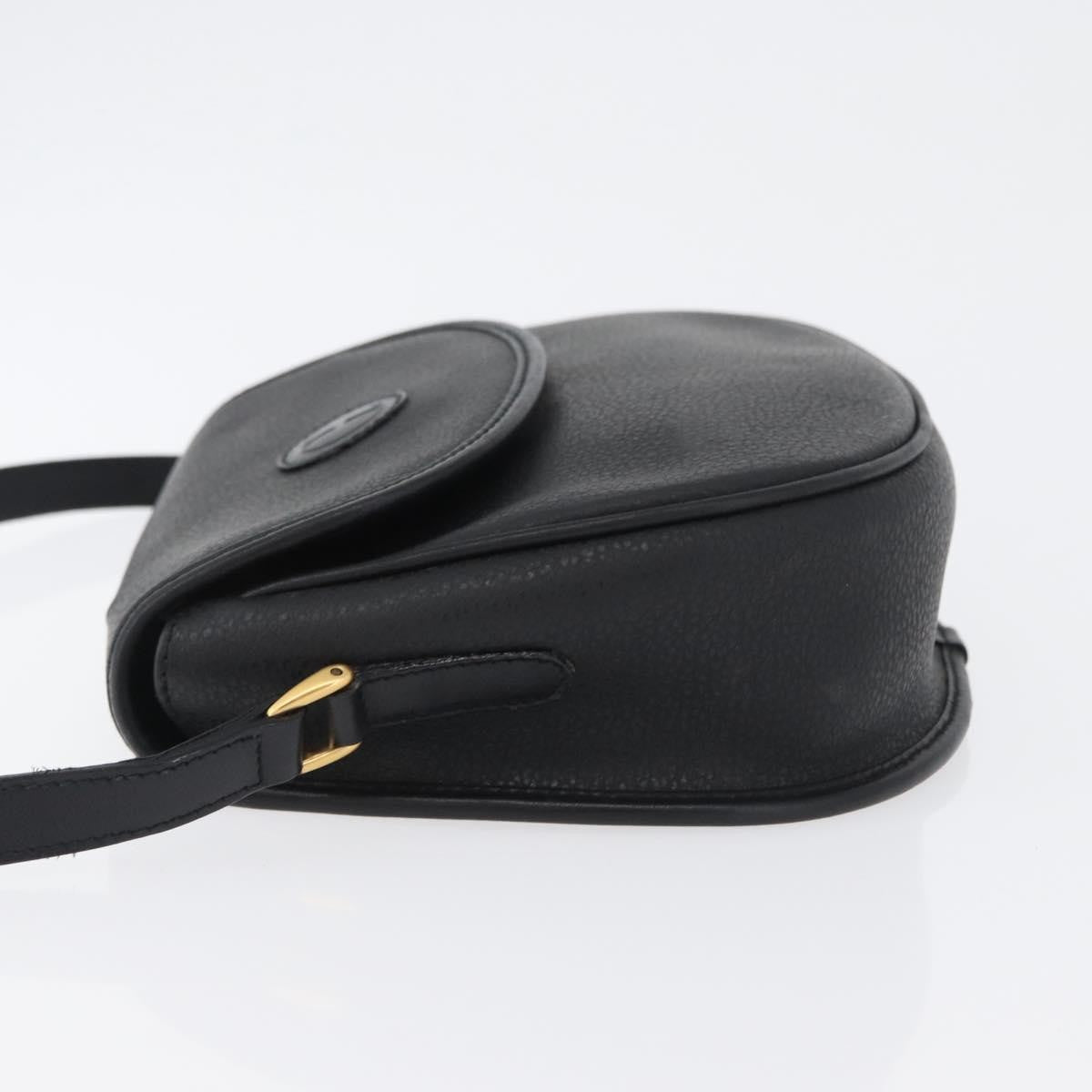 Gucci Vintage Leather, Black, Leather, Shoulder Bag