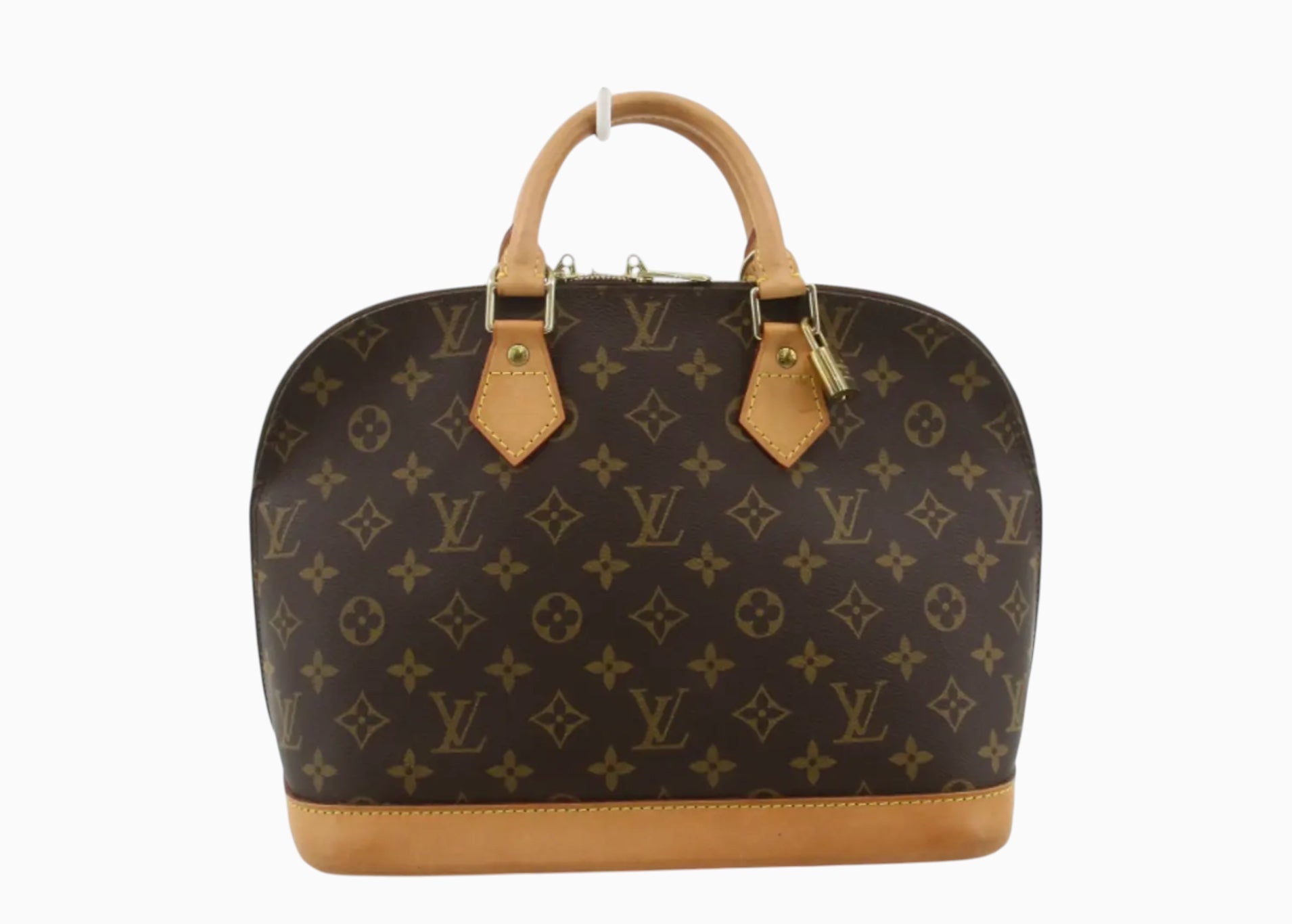 Louis Vuitton Alma Monogram Canvas, Brown, Canvas, Handbag