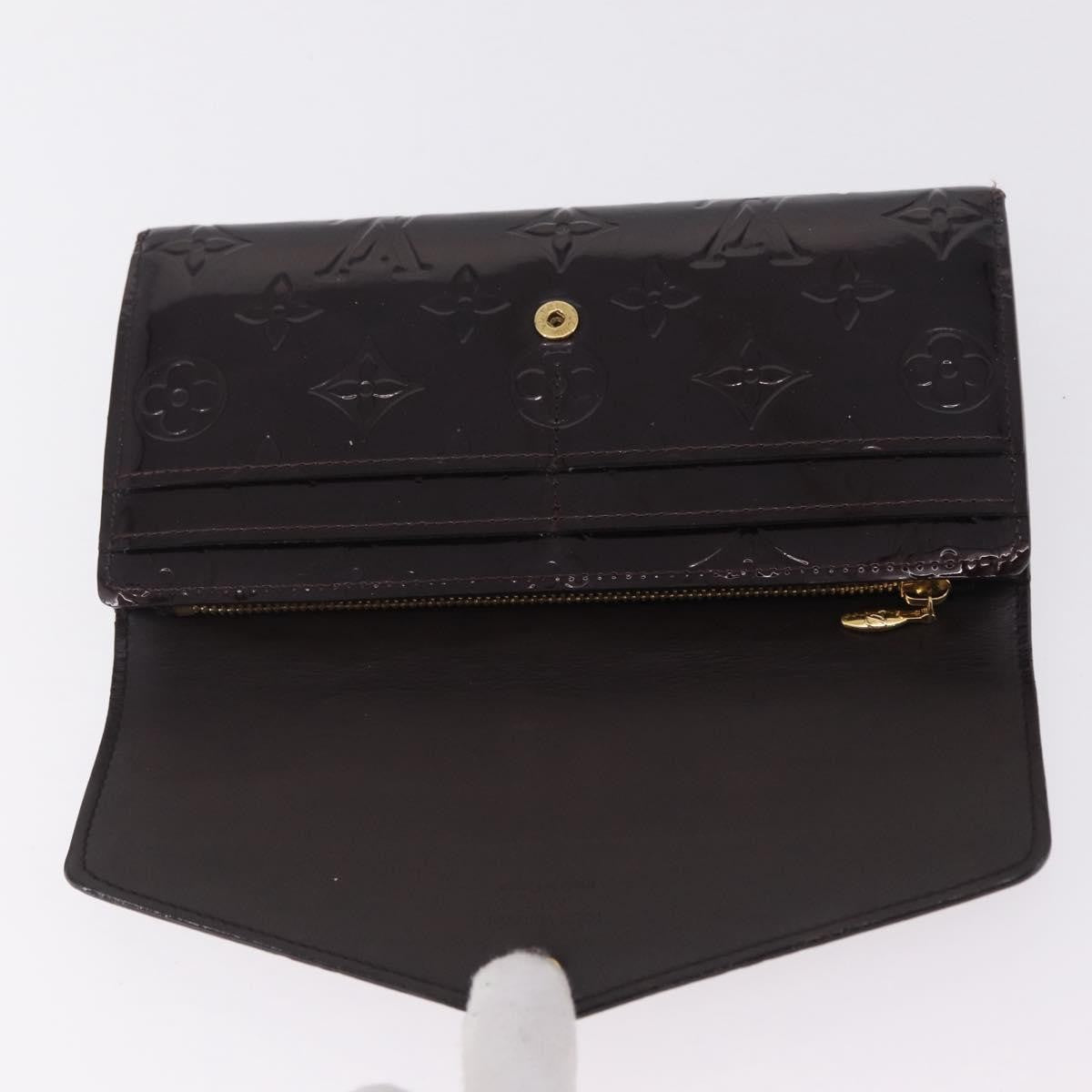 Louis Vuitton Sarah Wallet NM Monogram Vernis, Burgundy, Patent Leather, Wallet
