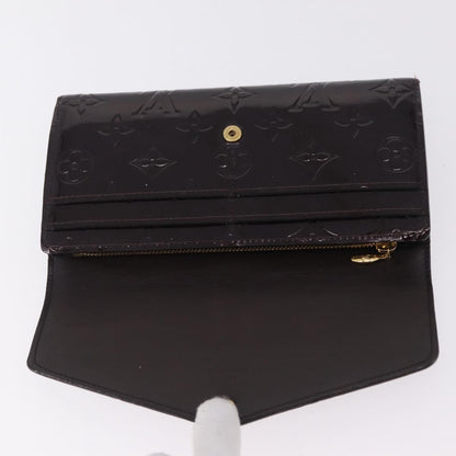 Louis Vuitton Sarah Wallet NM Monogram Vernis, Burgundy, Patent Leather, Wallet