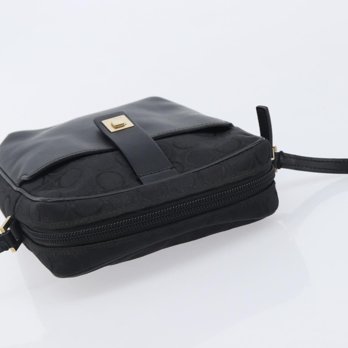 Salvatore Ferragamo Vintage Canvas, Black, Canvas, Shoulder Bag