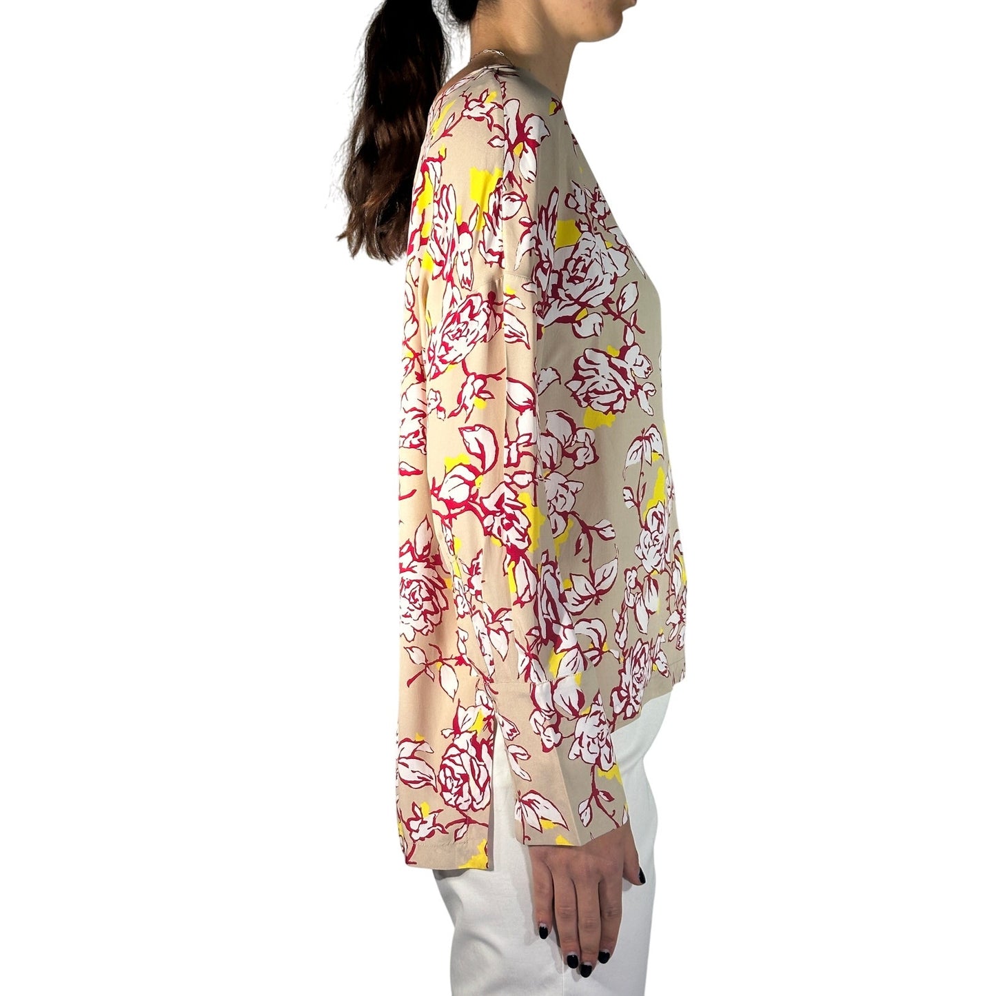 Liviana Conti Floral Silk Blouse