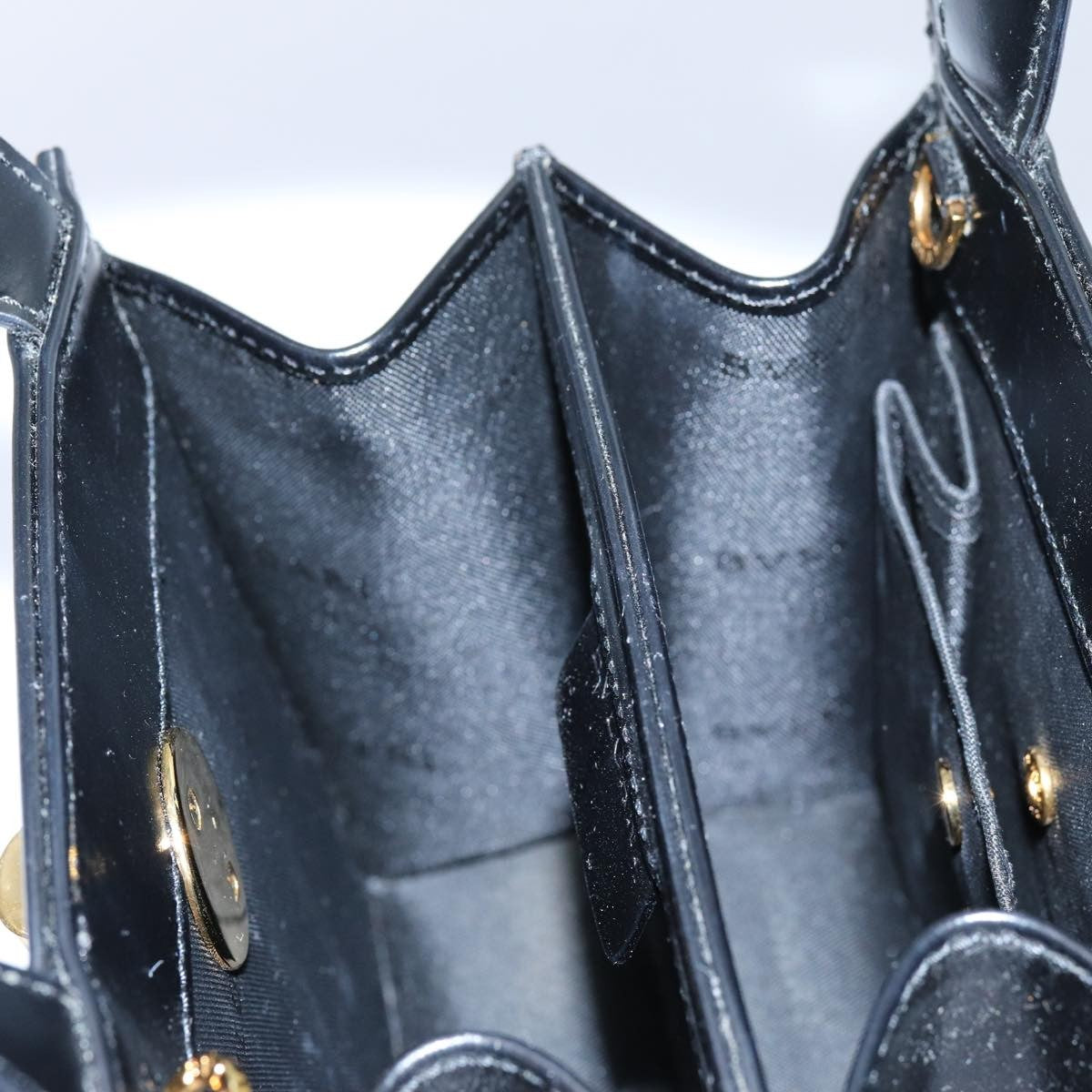 Bvlgari Handbag Leather, Black, Leather, Handbag