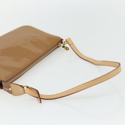 Louis Vuitton Pochette Accessoires NM Monogram Vernis, Brown, Patent Leather, Clutch