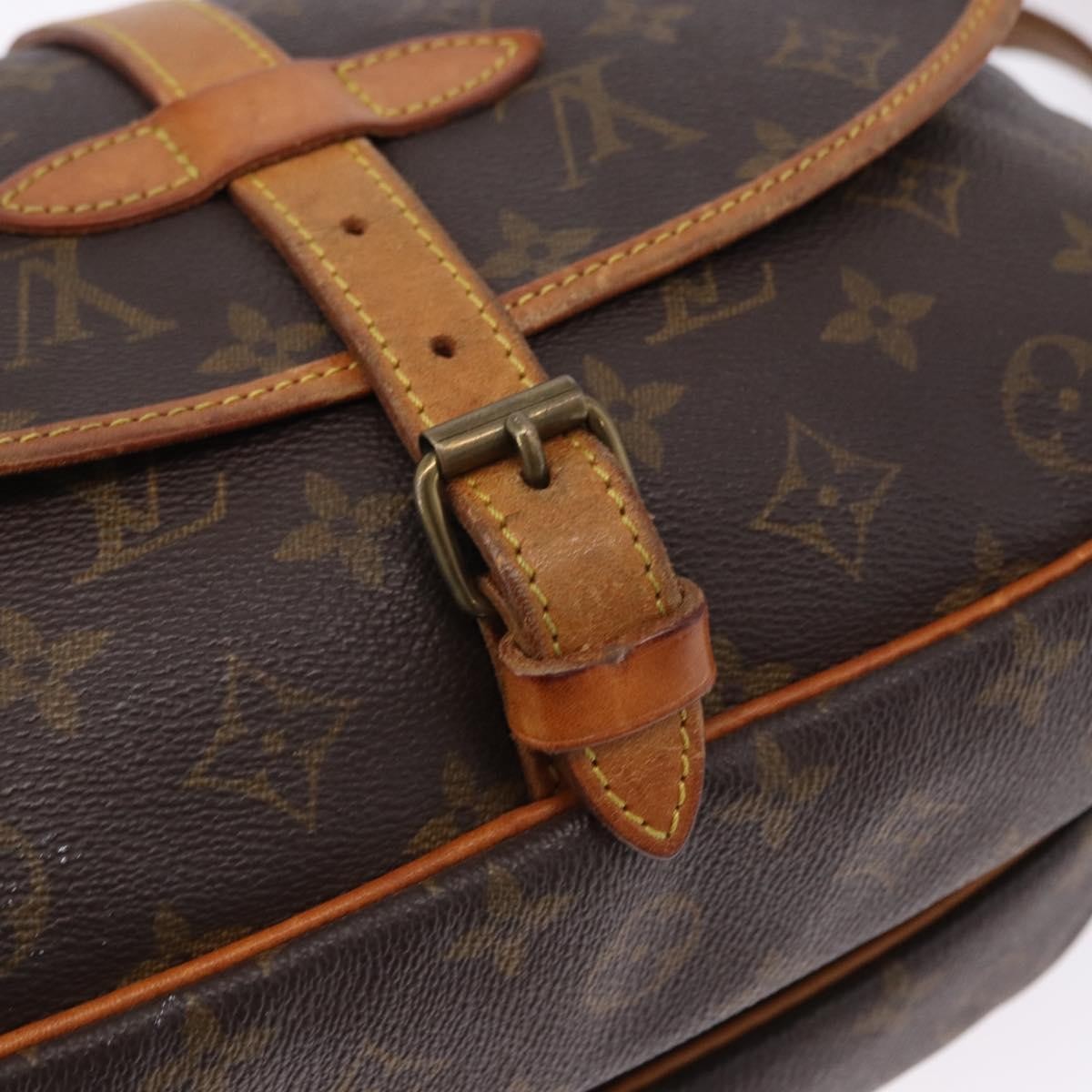 Louis Vuitton Saumur Canvas, Brown, Canvas, Shoulder Bag
