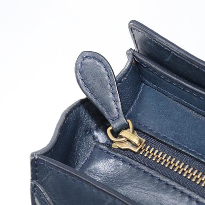Celine Luggage Smooth Leather, Navy, Leather, Handbag