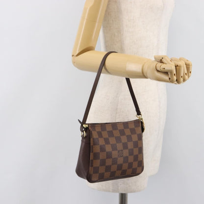 Louis Vuitton Trousse Make Up Damier, Brown, Canvas, Clutch