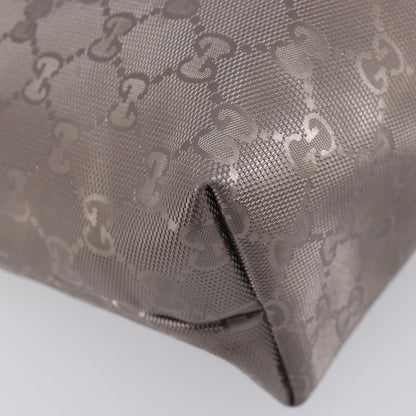 Gucci Tote GG Imprime, Silver, Canvas, Tote Bag