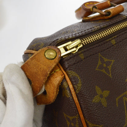 Louis Vuitton Speedy Monogram Canvas, Brown, Canvas, Handbag