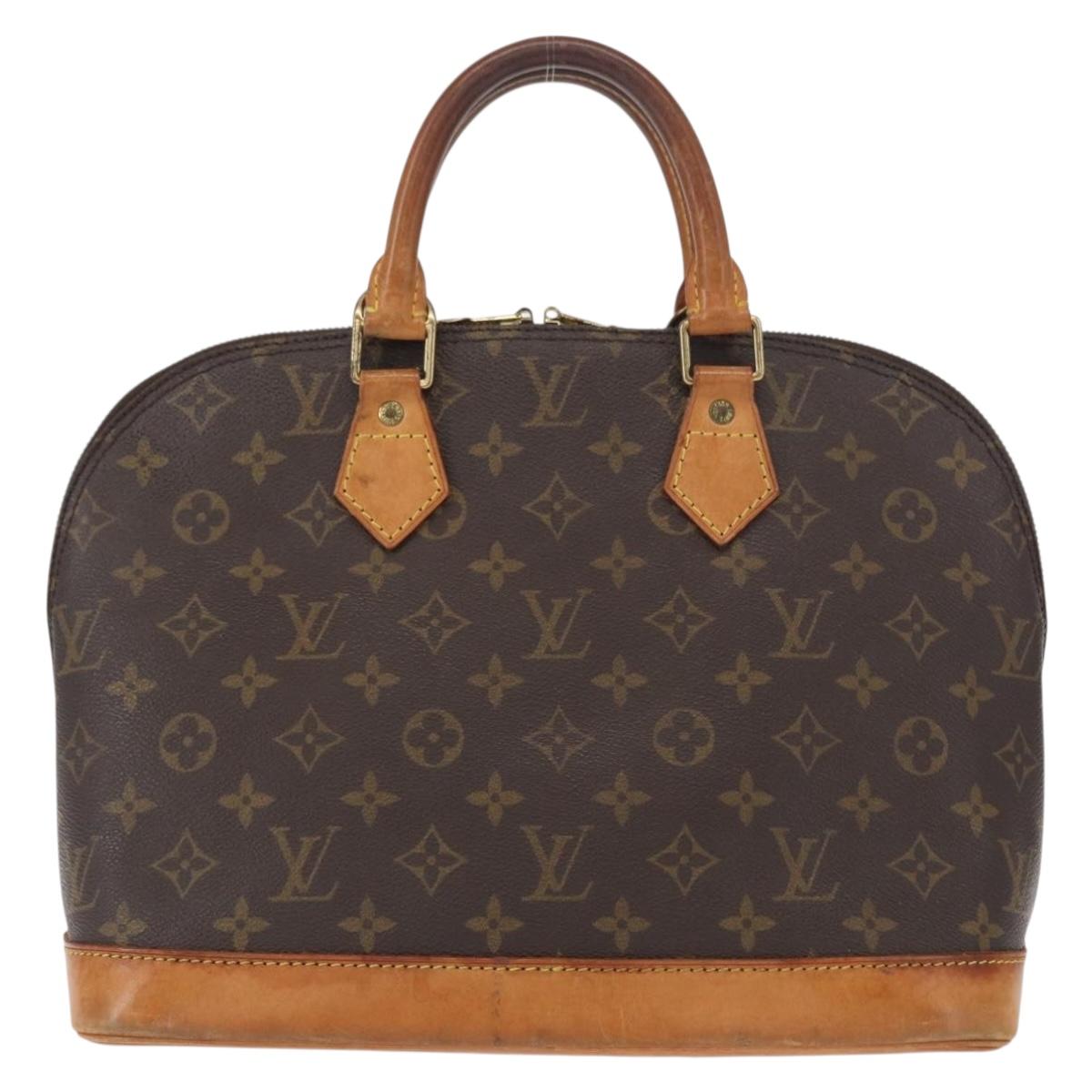 Louis Vuitton Alma Handbag Monogram Canvas, BROWN, CANVAS, Handbag
