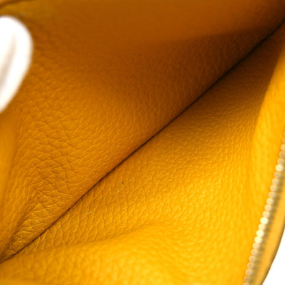 Hermes Dogon Duo Combined Leather, Yellow, Leather, Wallet