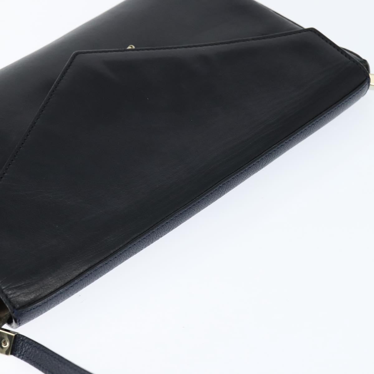 Chloe Sally Leather, Navy, Leather, Shoulder Bag