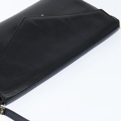 Chloe Sally Leather, Navy, Leather, Shoulder Bag
